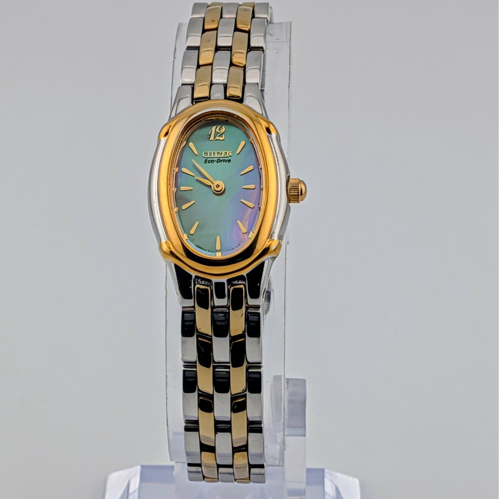 Citizen Eco-Drive B020-H23923Y Two Tone MOP Dial Watch New Capacitor 18mm 6" - Picture 11 of 11